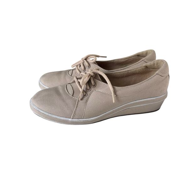 Grasshoppers Women’s Slip On Shoes Size 8 Wide Comfort Work Orthopedic Beige - Picture 5 of 10